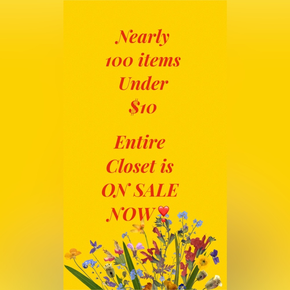 🔥BUY NOW❣️$10 or less🌟👀🌟 On SALE In my closet NO BIDDING necessary 💕😍